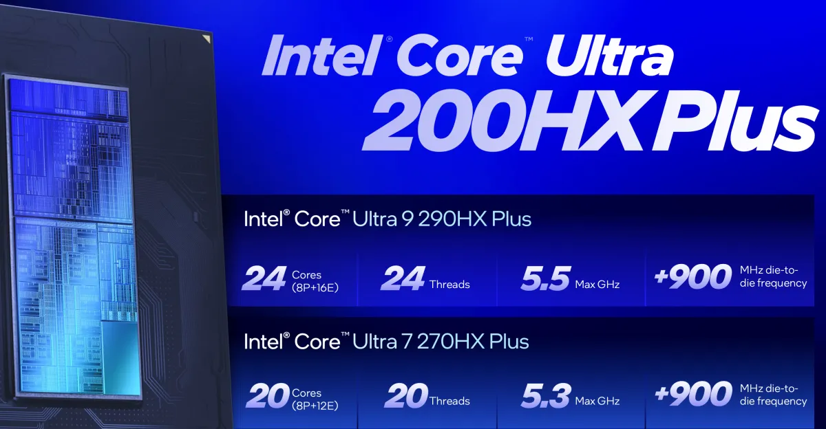 Intel kündigt Core Ultra 200HX Plus-CPUs für High-End-Gaming-Laptops an