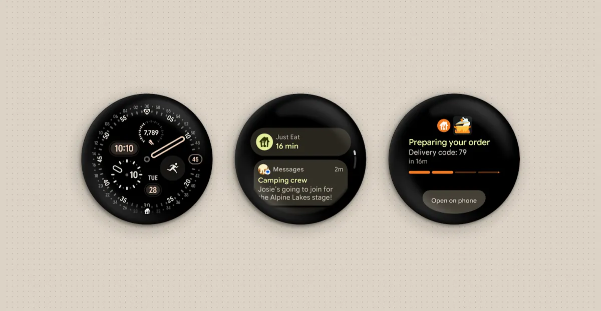 Google bringt Wear OS 7 mit Live-Updates und einer Verlängerung der Akkulaufzeit auf den Markt